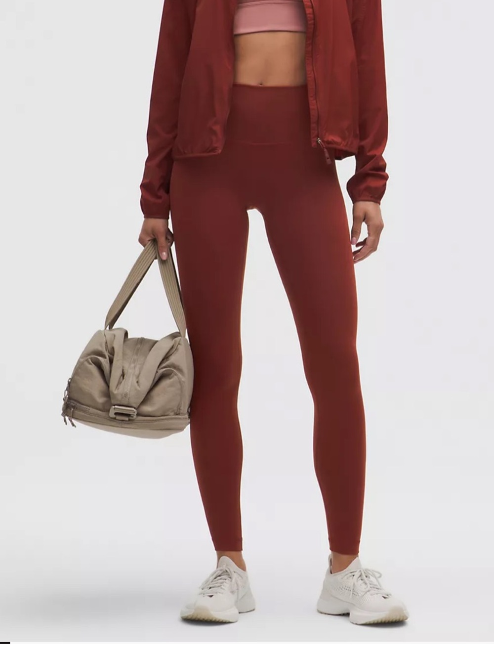 Lululemon Wunder Train High-Rise Tight 28” Rockwood  Rust Red Size 6